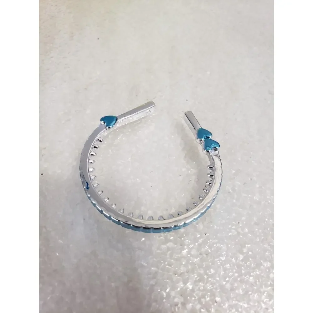 RARE Bratz accessory headband silver‎ blue sweetheart hearts meygan jade cloe